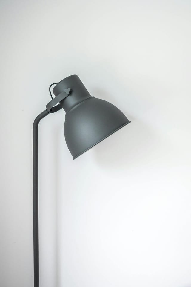 A task lamp in a home interior